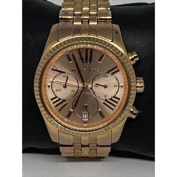 Michael Kors Lexington MK5569 Women Stainless Steel Analog Rose Dial Watch MP160 main image 4